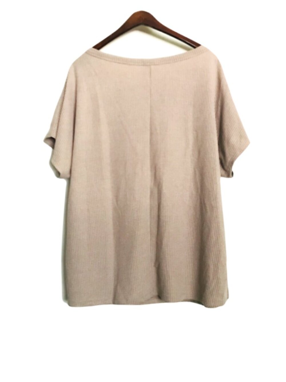 2/$29 Andree By Unit waffle knit top size 2X mocha cream - Picture 5 of 5
